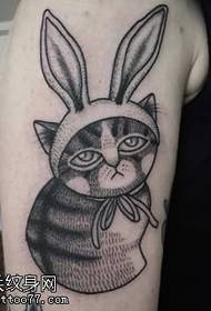 Big Arm Classic Bunny Tattoo Pattern