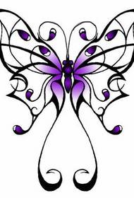 Manoscritto bellissimo tatuaggio farfalla