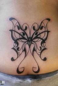 Modello di tatuaggio totem farfalla in vita