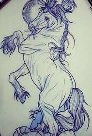 Consiglia una foto classica del manoscritto del tatuaggio del cavallo