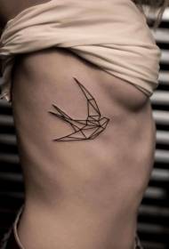 Tatuaggio rondine tatuaggio creativo piccolo modello di tatuaggio uccello rondine