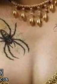 груди реалистичан 3д модел тетоваже паука 135571 - узорак тетоважа паука на рамену