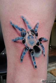 tyylikäs ja kaunis väri hämähäkki tatuointi malli