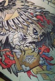 European and American book owl boky momba ny tombokavatsa vita amin'ny tatoazy