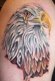 Melted eagle avatar tattoo pattern