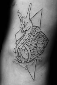 Snail tattoo pattern slow motion snail tattoo pattern