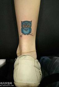 ຮູບແບບ tattoo owl ຂານ້ອຍ