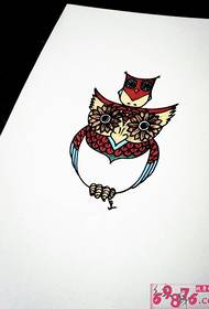 ຫນັງສືໃບລານສະແດງຮູບພາບສີຂາວຂອງ Owl
