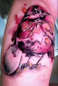 Gaya catcolor manuk warni sareng pola tattoo endog manuk