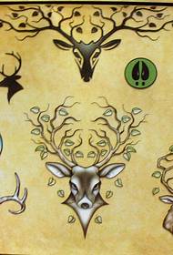 Tatuaje veterano recomienda un patrón de tatuaje de venado