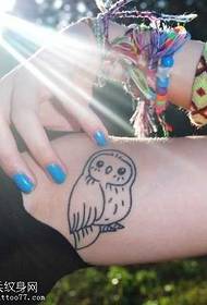 Tetování vzor sova sova