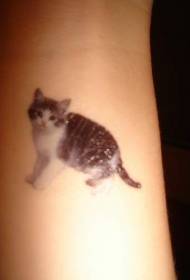 Super realistinen kissanvärinen tatuointikuvio