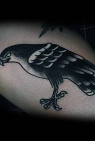 Indisk Aboriginal Simple Black Eagle Tattoo Pattern