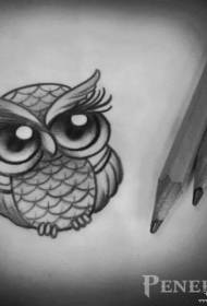 Faʻasinomaga a Europa ma Amerika i luga o le pepa owl tattoo pattern