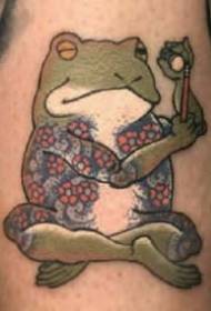 Patrón de tatuaxe en serie de ranas: imaxes de tatuaje de rana que dan vida