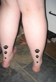 Котяча лапа друкувати малюнок татуювання теля