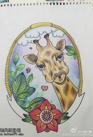 Foto di manoscritti tatuaggio cervi di colore