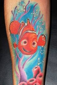 Corak tato Clownfish Nemo Tato Nemo