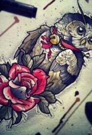 ຫນັງສືໃບລານແຕ້ມຮູບ Tattoo Pattern ຂອງເອີຣົບແລະອາເມລິກາ