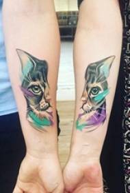 Amico amicizia testimone foto tatuaggio gatto