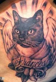Modello di tatuaggio gatto in vita