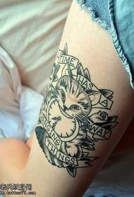 Motif de tatouage hibou