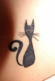 Patrún tattoo cat dubh mearbhall