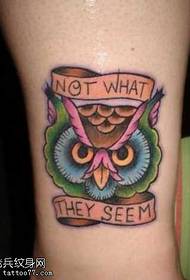 Matipi owl tattoo