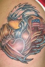 Patriotic American Eagle Tattoo Pattern