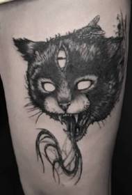 Hình xăm mèo đen - 9 mẫu hình xăm Dark Cat