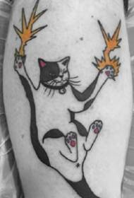 Söpö sarja söpöjä kissan tatuointikuvioita