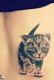 Taille Katze Tattoo Muster