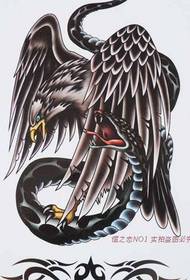 Manoscritto serpente cattura aquila