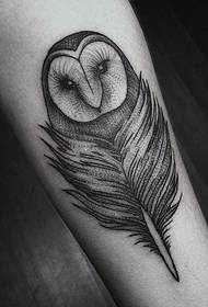Absolut personaliséierten Owl Tattoo