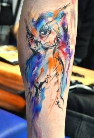 Tele tetovanie sova vzor