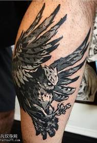 Pattern ng tattoo ng Owl