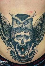 Belly owl tattoo tattoo