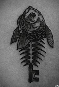 Super cute little fresh fish tattoo tattoo pattern