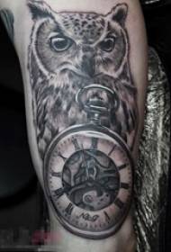 Armi tas-Subien fuq Iswed Sketch Griż Għajnuniet Sting tal-Kokka tal-Annimali Kreattivi u Stampa tat-Tatwaġġ tal-Pocket Watch