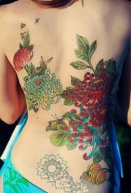 Patrón de margaridas tatuaxes diferentes patróns de tatuaxes de crisantemo