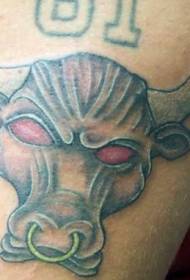 Modello del tatuaggio di Chicago Bulls Football
