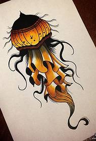 Mitundu yatsopano ya sukulu ya jellyfish tattoo