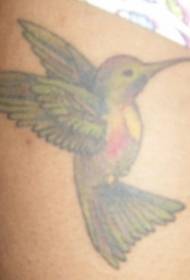 Uzorci za tetoviranje ženskih nogu u boji hummingbird