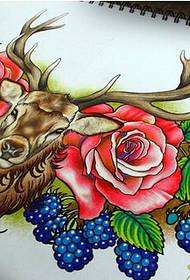 Exquisite zam zoo saib elk tattoo daim duab daim duab daim duab