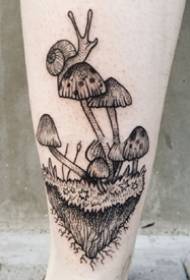 Sieni tatuointi malli _9 musta harmaa sieni tatuointi malli tatuointi kuvia