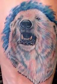 Maayo nga sumbanan nga kolor sa tattoo sa polar bear