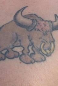 Cartoon bulių tatuiruotės modelis