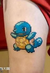 Modello tatuaggio tatuaggio tartaruga piccolo gioco mancante