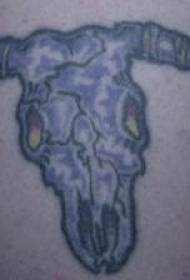 Bull elk tattoo pattern