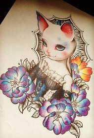 جميلة المخطوطات القط نمط الوشم الصورة الموصى بها